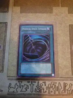 YUGIOH TCG MYSTICAL SPACE TYPHOON DB1-EN031 SUPER UNLIMITED EDITION MP 1996 - Image 1