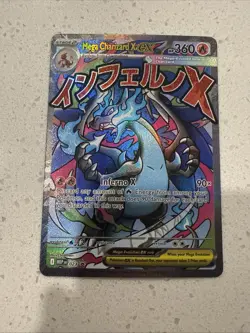 Mega Charizard x EX 023 Me: Mega Evolution Promo Holo Pokemon Card - Image 1
