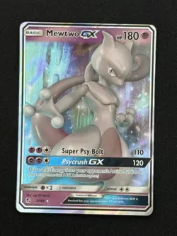 Mewtwo GX 31/68 - Hidden Fates - Full Art Holo Pokemon Card - Near Mint (NM) - Image 1