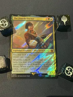 MTG The Fourth Doctor (Surge Foil) [Doctor Who, Near Mint] - Image 1