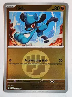 Riolu Reverse Holo Energy Symbol - #112 - ASC - Pokemon TCG - US SELLER - Image 1