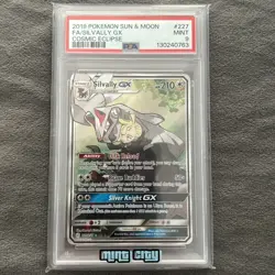 Pokemon TCG Silvally GX Cosmic Eclipse Holo Card 227/236 Full Art UR PSA 9 - Image 1