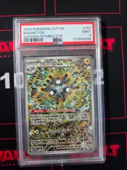 2024 Pokemon Magneton Surging Sparks ETB #159 PSA 9 - Image 1