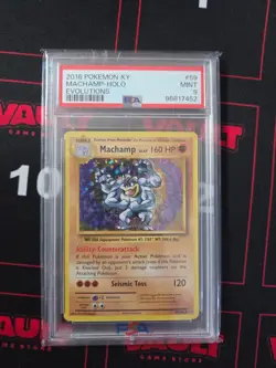 2016 Pokemon Machamp Holo #59 XY Evolutions PSA 9 - Image 1