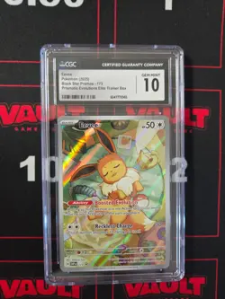 2025 Pokemon Eevee Black Star #173 Prismatic Evolutions Elite Trainer Box CGC 10 - Image 1