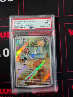 2023 Pokemon Ralts #211 Scarlet & Violet Base PSA 9 - Image 1