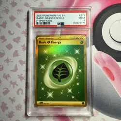 2021 Pokemon TCG Fusion Strike Grass Energy Secret Gold 283/264 PSA 9 Mint - Image 1