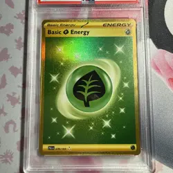 2021 Pokemon TCG Fusion Strike Grass Energy Secret Gold 283/264 PSA 9 Mint - Image 3