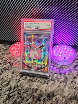 Wigglytuff *TEKNO* 2000 Pokemon Topps Chrome TV #40 PSA 9 NM-MT RARE POP 17🔥🔥 - Image 3