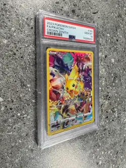 Pokemon TCG Pikachu 160/159 Crown Zenith Full Art Secret Rare PSA 10 GEM MINT - Image 3