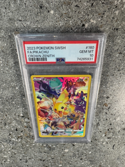 Pokemon TCG Pikachu 160/159 Crown Zenith Full Art Secret Rare PSA 10 GEM MINT - Image 5