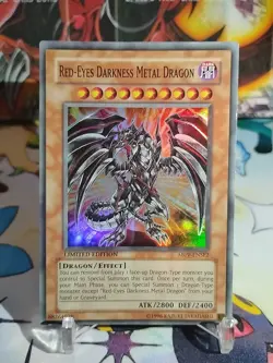 Yugioh Red-Eyes Darkness Metal Dragon ABPF-ENSE2 Super Rare Limited Edition LP - Image 1