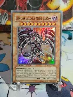 Yugioh Red-Eyes Darkness Metal Dragon ABPF-ENSE2 Super Rare Limited Edition LP - Image 2