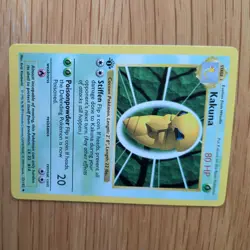 1ST EDITION SHADOWLESS KAKUNA 33/102 POKEMON CARD (BASE SET) - Image 3