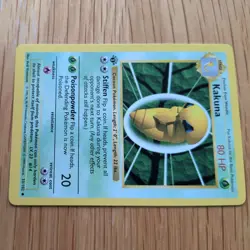 1ST EDITION SHADOWLESS KAKUNA 33/102 POKEMON CARD (BASE SET) - Image 4