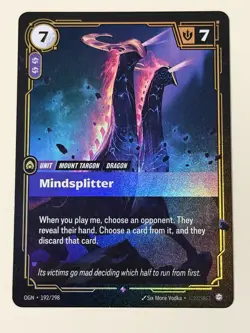 Riftbound Origins Mindsplitter Foil card OGN 192/298 League of legends NM - Image 1