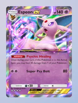 (Digital Card) Espeon EX, Pokemon TCG Pocket, English, Wisdom of Sea and Sky set - Image 1