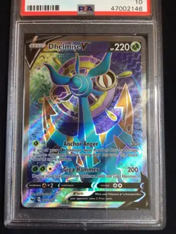 Pokemon Cards: Sword & Shield Ultra Rare: Dhelmise V 187/202: PSA 10 - Image 2