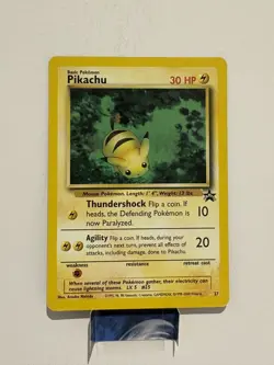 Pokemon TCG Black Star Promo Pikachu Card 27/53 WOTC 2000 LP - Image 1