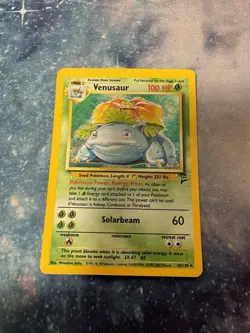 Venusaur Holo Rare 18/130 Pokemon Base Set 2 English WOTC LP - Image 1