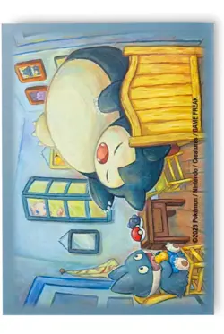 Snorlax & Munchlax Bedroom 65 Card Sleeves | Van Gogh Museum X Pokemon Center - Image 1