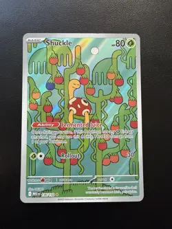 Pokemon 2025 Mega Evolution Shuckle #136/132 Illustration Rare NM - Image 1