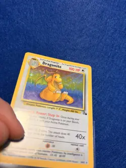 DRAGONITE 1999 POKEMON BASE FOSSIL RARE HOLO 4/62 - Image 4