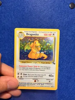 DRAGONITE 1999 POKEMON BASE FOSSIL RARE HOLO 4/62 - Image 5