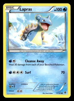 Lapras 17/101 Plasma Blast Pokemon NM - Image 1