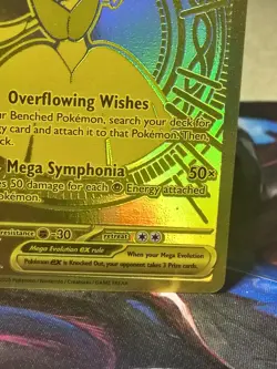 Pokemon Mega Evolution Gold Gardevoir EX 187/132 Secret Rare - Image 5