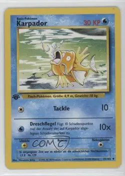 Magikarp German 1st Ed. Pokemon Base Set #35 1999 - Image 1
