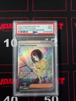 2023 Pokemon Erika's Invitation SIR #203 PSA 9 Pokemon 151 - Image 1