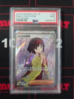2023 Pokemon Erika's Invitation SV2a JP #196 PSA 9 - Image 1