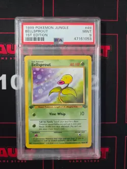 1999 Pokemon 1st Edition Bellsprout Jungle #49 PSA 9 - Image 1