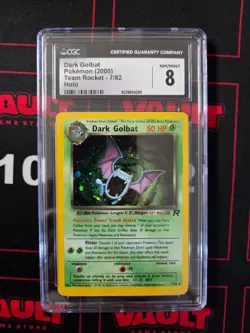 2000 Pokemon Dark Golbat Team Rocket #7 Holo CGC 8 - Image 1