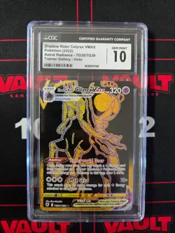 2022 Pokemon Shadow Rider Calyrex VMAX Astral Radiance TG30 Holo CGC 10 - Image 1