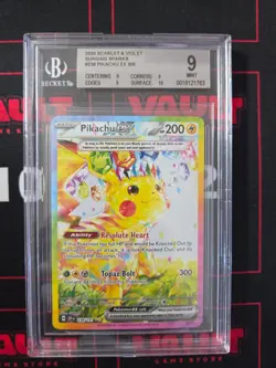 2024 Pokemon Pikachu ex Surging Sparks #238 SIR BGS 9 - Image 1