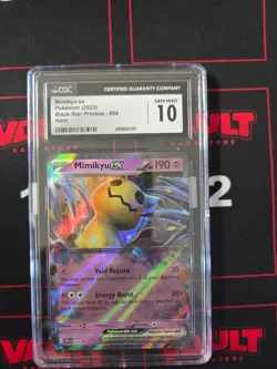 2023 Pokemon Mimikyu ex Black Star Promo Holo #004 CGC 10 - Image 1