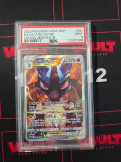 2023 Pokemon Lucario Full Art Vstar Crown Zenith Elite Trainer Box #291 PSA 9 - Image 1