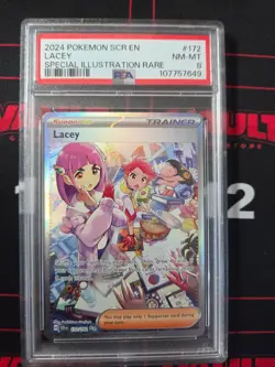 2024 Pokemon Lacey SIR #172 Stellar Crown PSA 8 - Image 1