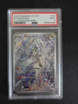 2025 Pokemon N's Reshiram Journey Together #167 Illustration Rare PSA 9 - Image 1