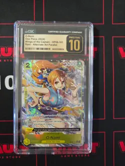 O-Nami Wings of the Captain OP06-101 Alt Art CGC Pristine 10 One Piece Japanese - Image 1
