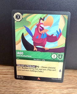 Disney Lorcana TCG - The First Chapter Iago Loud-Mouthed Parrot Rare 80/204 - Image 1