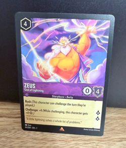 Disney Lorcana TCG - The First Chapter - Zeus God of Lightning Rare 61/204 - Image 1