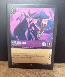 Disney Lorcana TCG Maleficent Binding Her Time - The First Chapter Rare #48/204 - Image 1