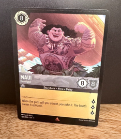 Disney Lorcana TCG - The First Chapter - Maui Demigod Rare 185/204 - Image 1