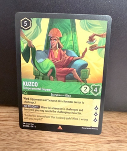 Disney Lorcana TCG - The First Chapter Kuzco Temperamental Emperor Rare 84/204 - Image 1