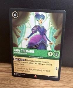 Disney Lorcana TCG - The First Chapter Lady Tremaine Wicked Stepmom Rare 85/204 - Image 1
