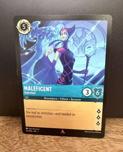 Disney Lorcana TCG The First Chapter Maleficent Uninvited Rare 151/204 - Image 1