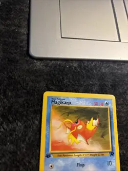 Pokemon TCG Magikarp Card 47/82 1st Edition Team Rocket LP - Image 3